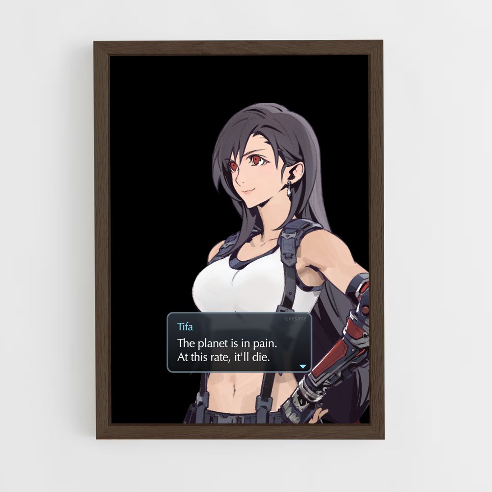 Poster La Lutte pour Gaïa – affiche Final Fantasy (vue 5)